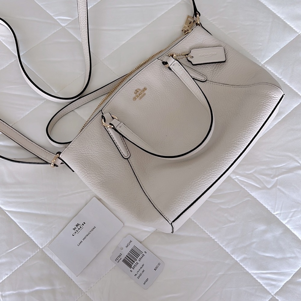 Coach White Leather Handbag